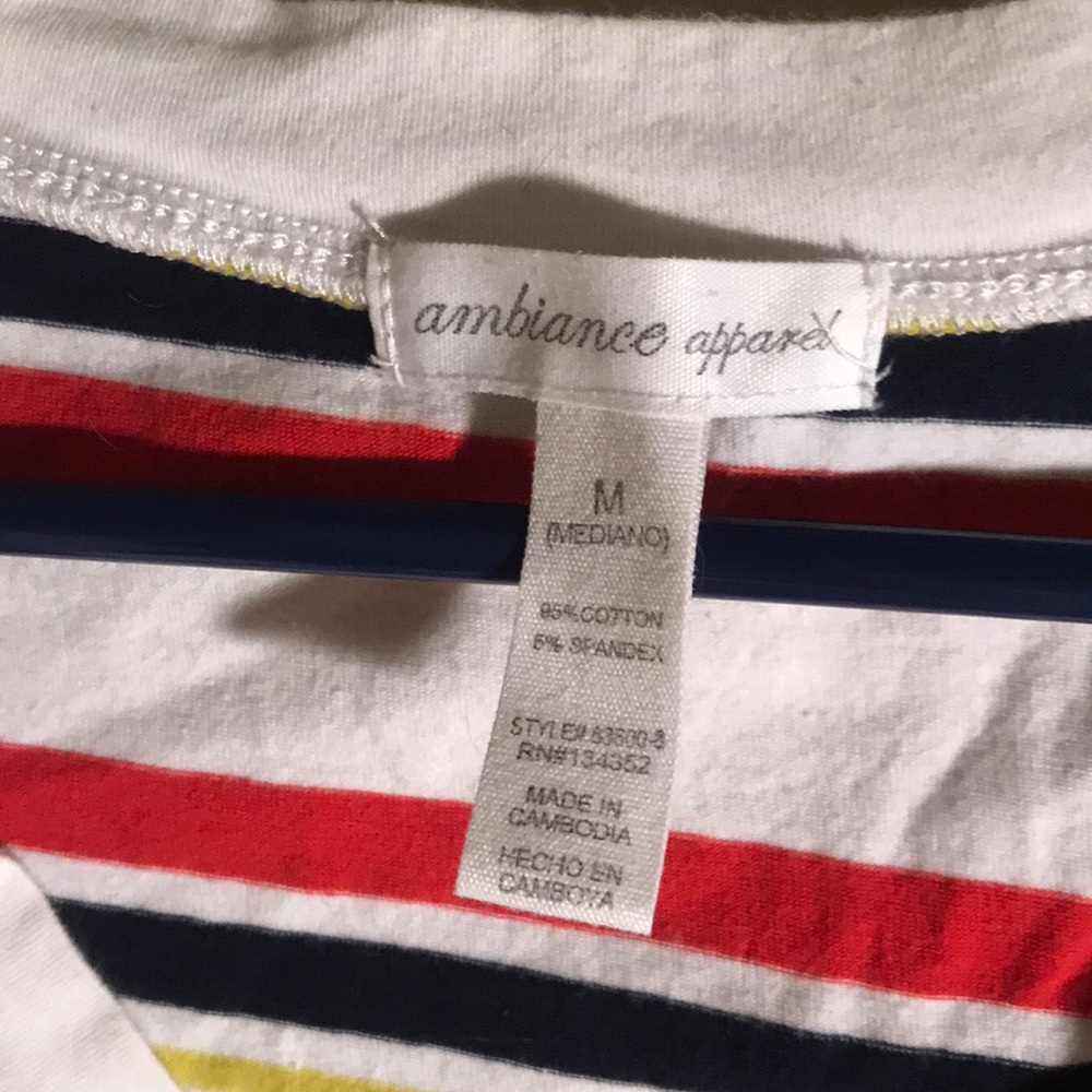 Striped V-Neck - Picture 2 of 3